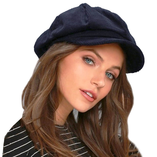Corduroy Hat Newsboy Vintage Solid Painters Hat